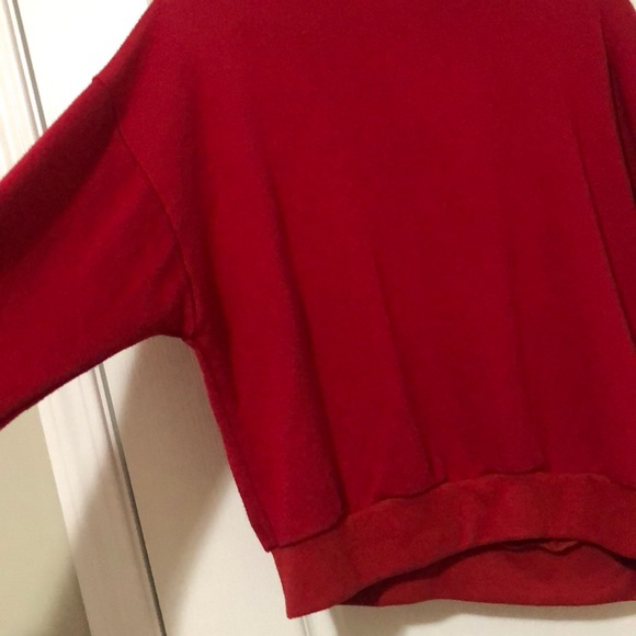 Red Plain Hoodie - Picture 2 of 4